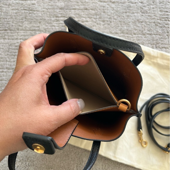 Tory Burch Mini Perry Leather Tote Bag - Picture 9 of 16